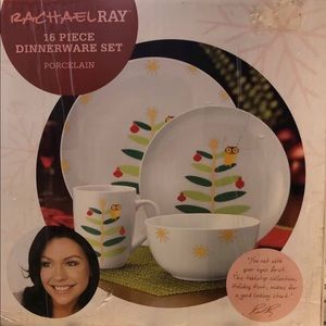 Rachel Ray 4-piece Christmas dinner set